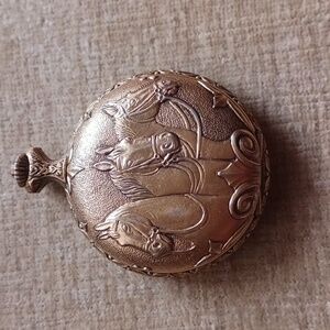 Dorset Gold Tone Horse Pocket Watch